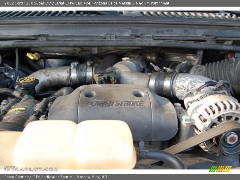Arizona Beige Metallic / Medium Parchment 2002 Ford F350 Super Duty Lariat Crew Cab 4x4