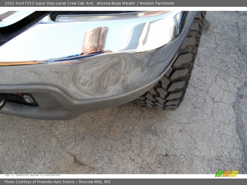 Arizona Beige Metallic / Medium Parchment 2002 Ford F350 Super Duty Lariat Crew Cab 4x4
