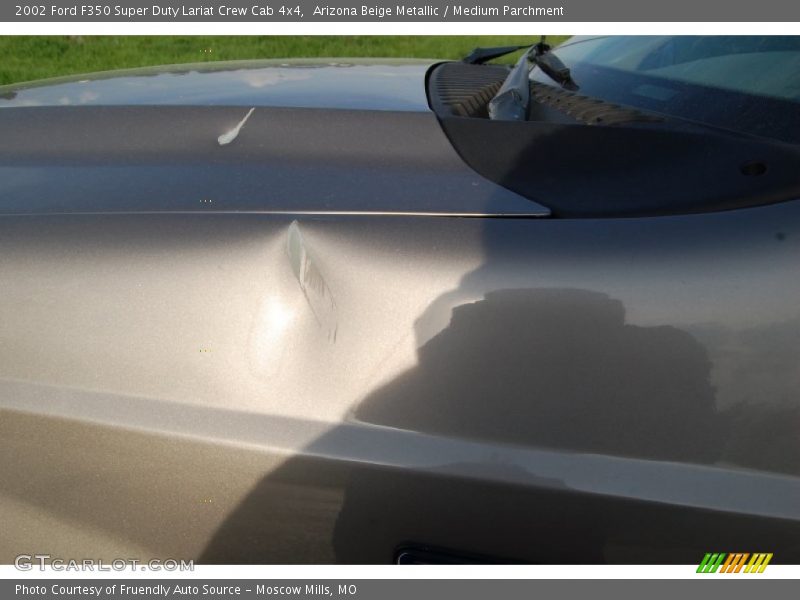 Arizona Beige Metallic / Medium Parchment 2002 Ford F350 Super Duty Lariat Crew Cab 4x4