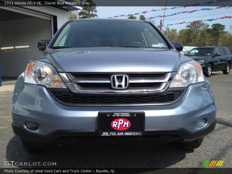 Glacier Blue Metallic / Gray 2011 Honda CR-V SE