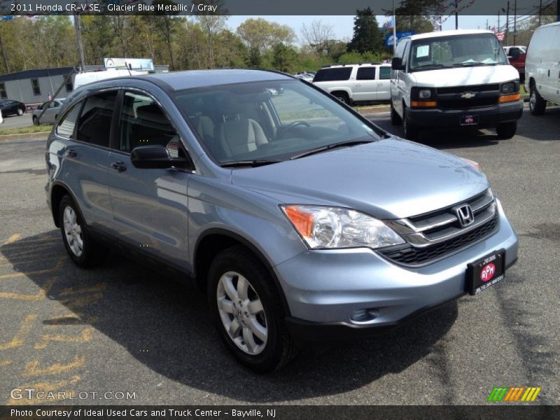 Glacier Blue Metallic / Gray 2011 Honda CR-V SE