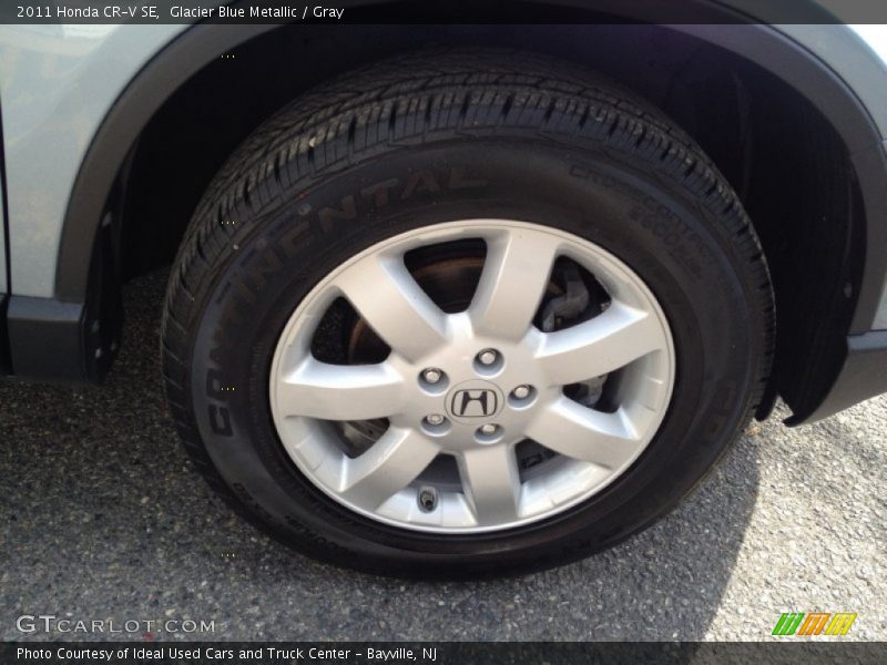 Glacier Blue Metallic / Gray 2011 Honda CR-V SE