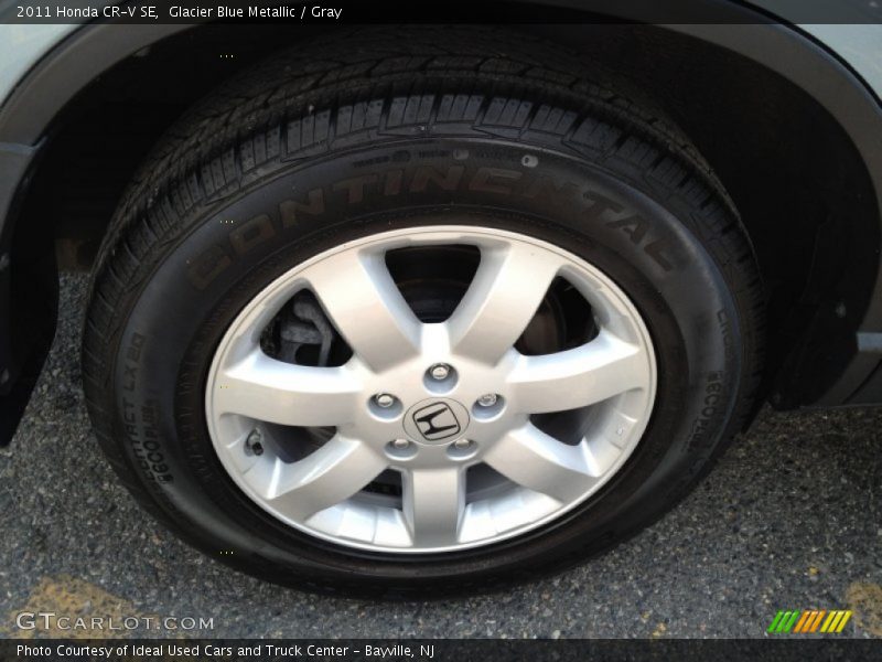 Glacier Blue Metallic / Gray 2011 Honda CR-V SE