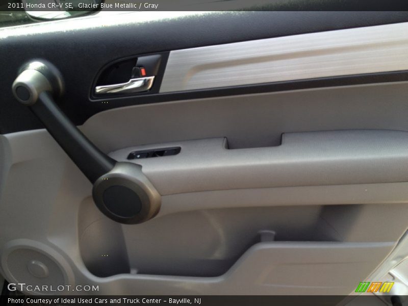 Glacier Blue Metallic / Gray 2011 Honda CR-V SE
