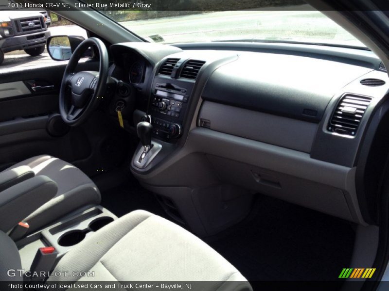 Glacier Blue Metallic / Gray 2011 Honda CR-V SE