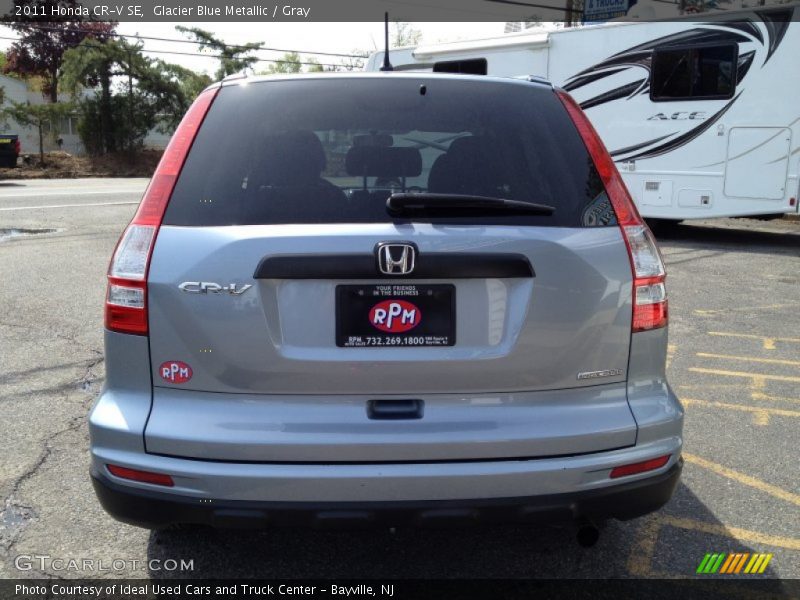Glacier Blue Metallic / Gray 2011 Honda CR-V SE