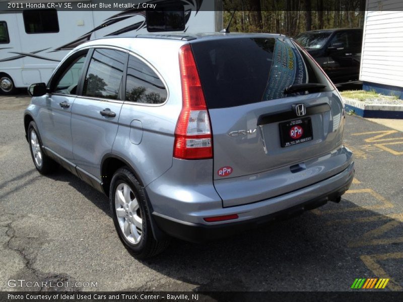 Glacier Blue Metallic / Gray 2011 Honda CR-V SE