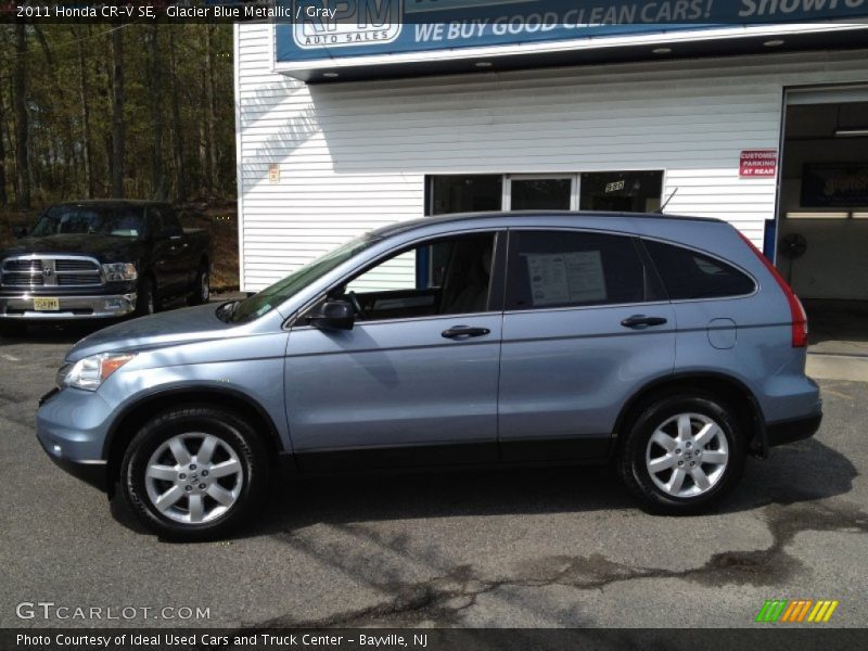 Glacier Blue Metallic / Gray 2011 Honda CR-V SE