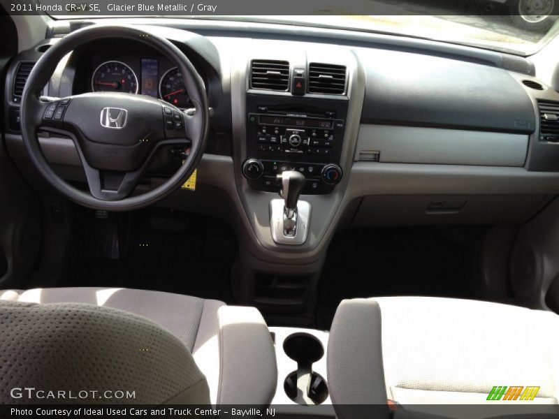 Glacier Blue Metallic / Gray 2011 Honda CR-V SE