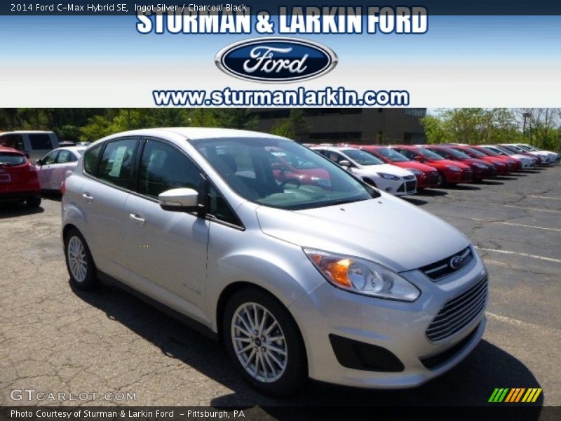 Ingot Silver / Charcoal Black 2014 Ford C-Max Hybrid SE