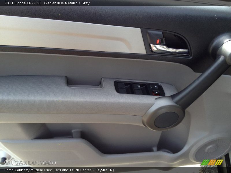 Glacier Blue Metallic / Gray 2011 Honda CR-V SE