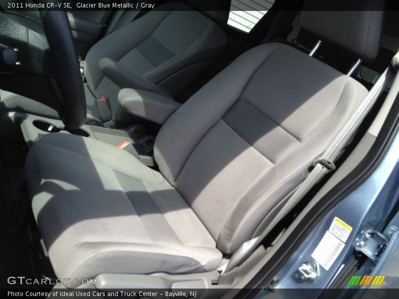 Glacier Blue Metallic / Gray 2011 Honda CR-V SE