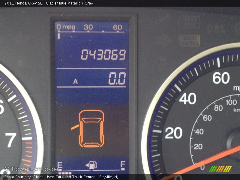Glacier Blue Metallic / Gray 2011 Honda CR-V SE