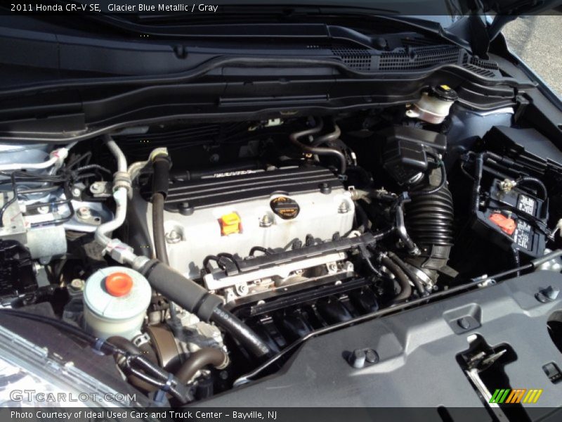 Glacier Blue Metallic / Gray 2011 Honda CR-V SE