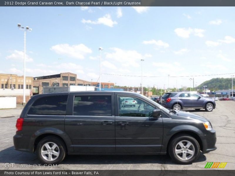 Dark Charcoal Pearl / Black/Light Graystone 2012 Dodge Grand Caravan Crew