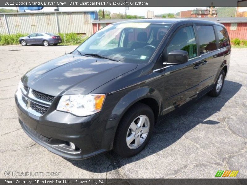 Dark Charcoal Pearl / Black/Light Graystone 2012 Dodge Grand Caravan Crew