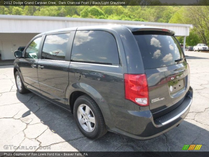 Dark Charcoal Pearl / Black/Light Graystone 2012 Dodge Grand Caravan Crew