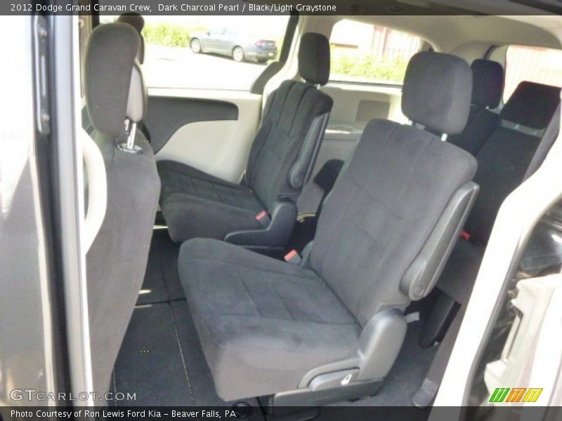 Dark Charcoal Pearl / Black/Light Graystone 2012 Dodge Grand Caravan Crew