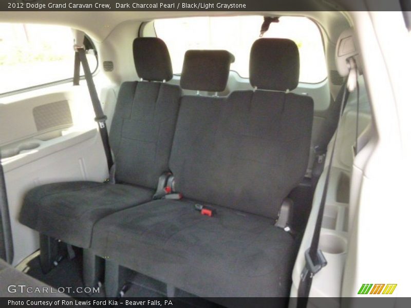 Dark Charcoal Pearl / Black/Light Graystone 2012 Dodge Grand Caravan Crew