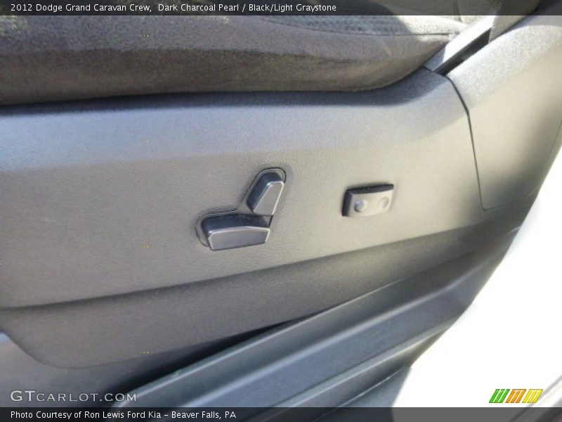 Dark Charcoal Pearl / Black/Light Graystone 2012 Dodge Grand Caravan Crew