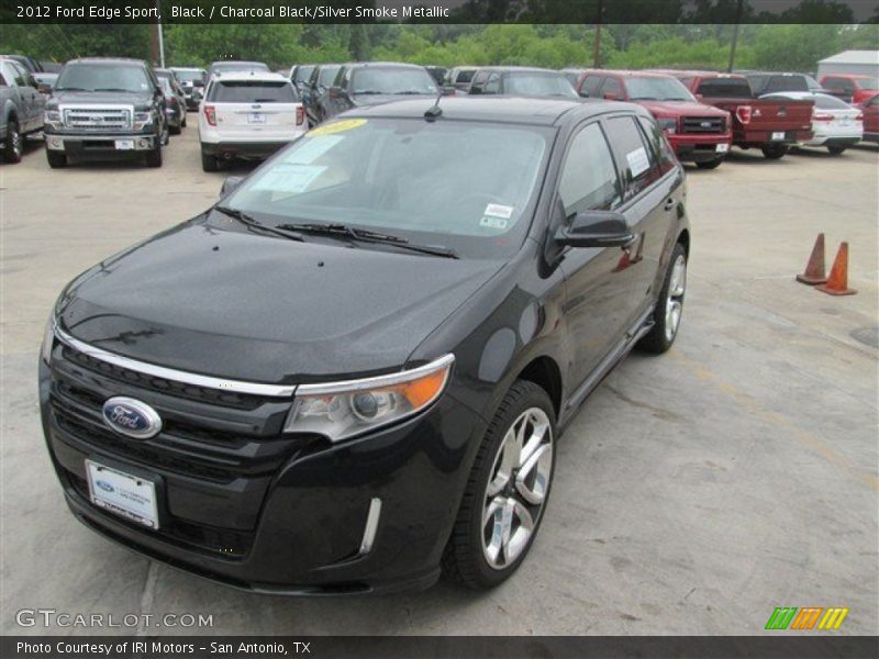 Black / Charcoal Black/Silver Smoke Metallic 2012 Ford Edge Sport
