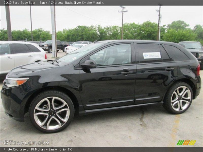 Black / Charcoal Black/Silver Smoke Metallic 2012 Ford Edge Sport