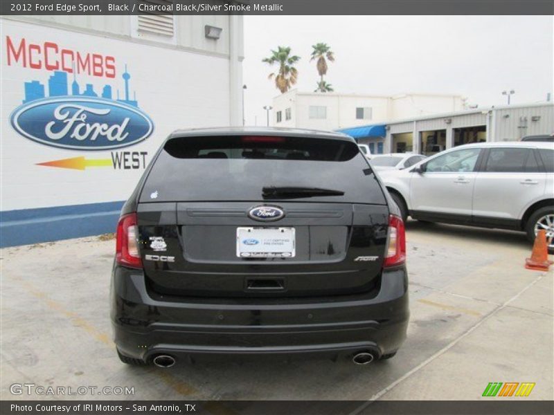 Black / Charcoal Black/Silver Smoke Metallic 2012 Ford Edge Sport