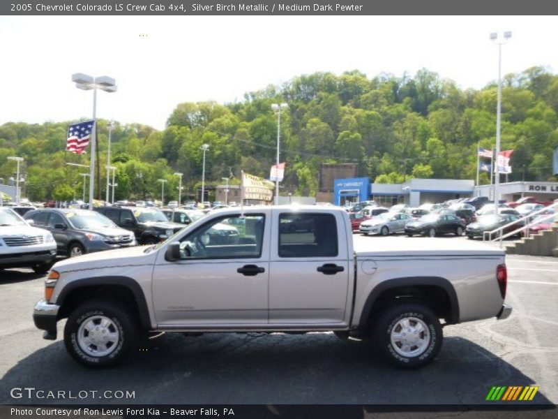 Silver Birch Metallic / Medium Dark Pewter 2005 Chevrolet Colorado LS Crew Cab 4x4