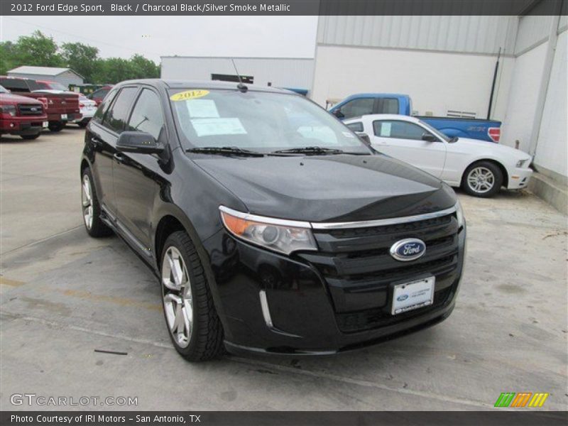 Black / Charcoal Black/Silver Smoke Metallic 2012 Ford Edge Sport
