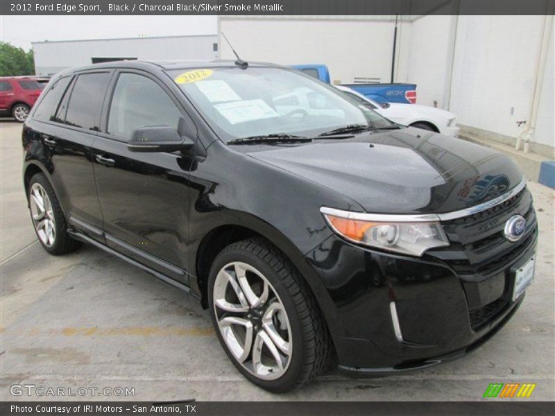 Black / Charcoal Black/Silver Smoke Metallic 2012 Ford Edge Sport
