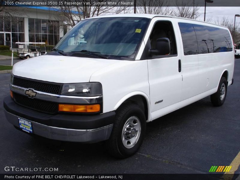 Summit White / Neutral 2005 Chevrolet Express 3500 15 Passenger Van