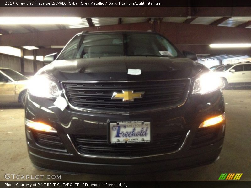 Cyber Grey Metallic / Dark Titanium/Light Titanium 2014 Chevrolet Traverse LS AWD