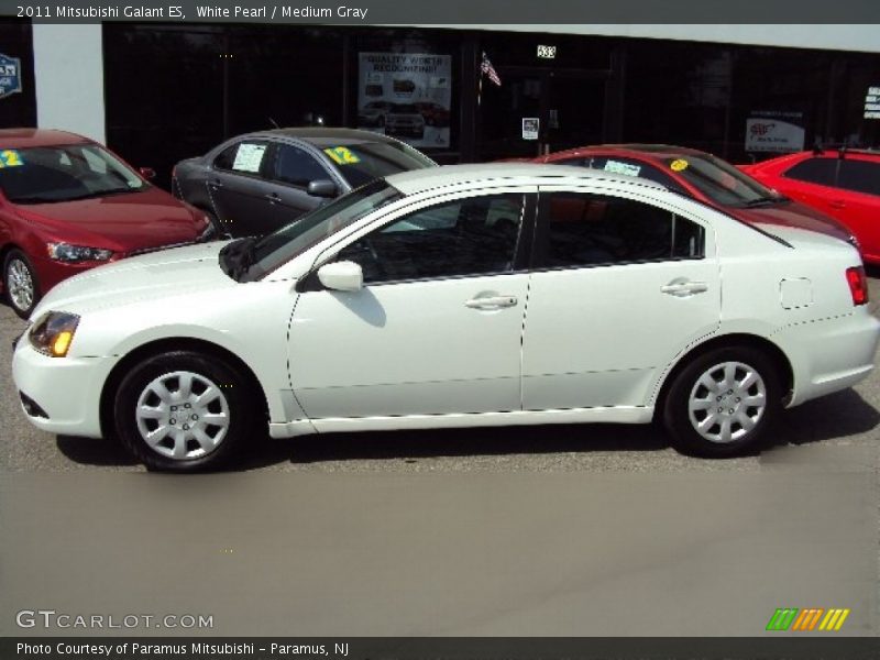 White Pearl / Medium Gray 2011 Mitsubishi Galant ES