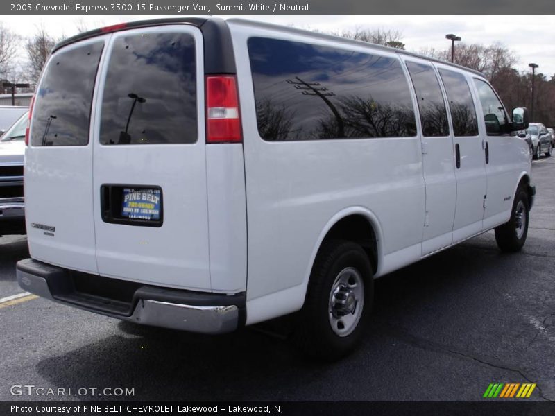 Summit White / Neutral 2005 Chevrolet Express 3500 15 Passenger Van