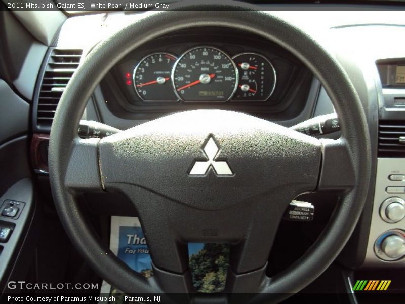 White Pearl / Medium Gray 2011 Mitsubishi Galant ES