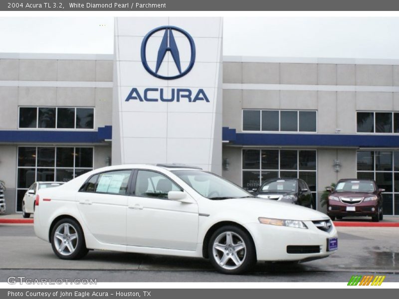 White Diamond Pearl / Parchment 2004 Acura TL 3.2