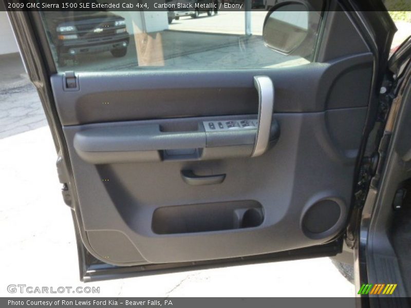 Carbon Black Metallic / Ebony 2009 GMC Sierra 1500 SLE Extended Cab 4x4