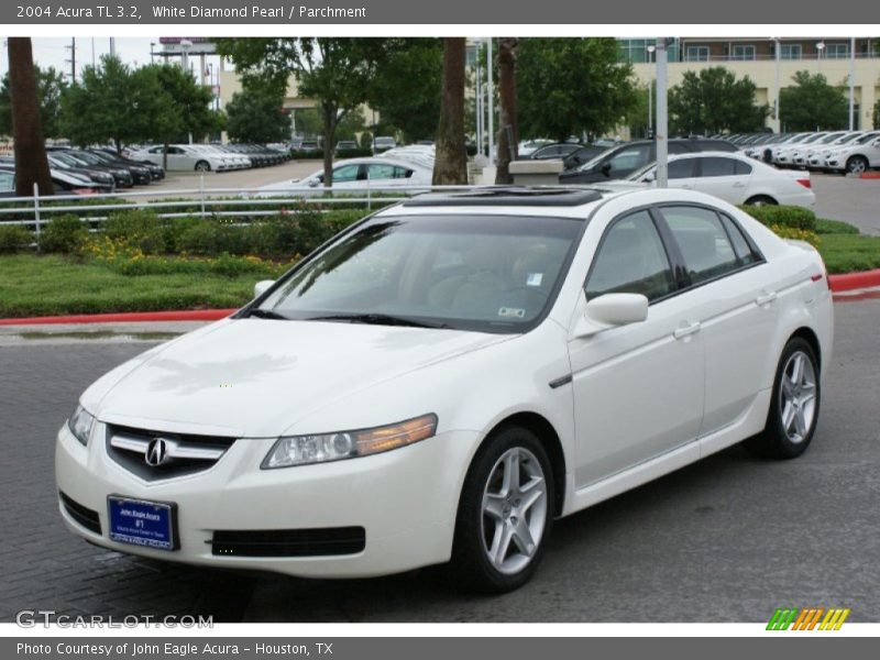White Diamond Pearl / Parchment 2004 Acura TL 3.2