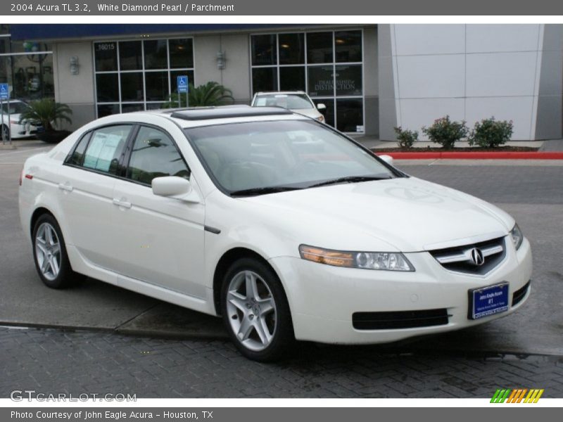 White Diamond Pearl / Parchment 2004 Acura TL 3.2