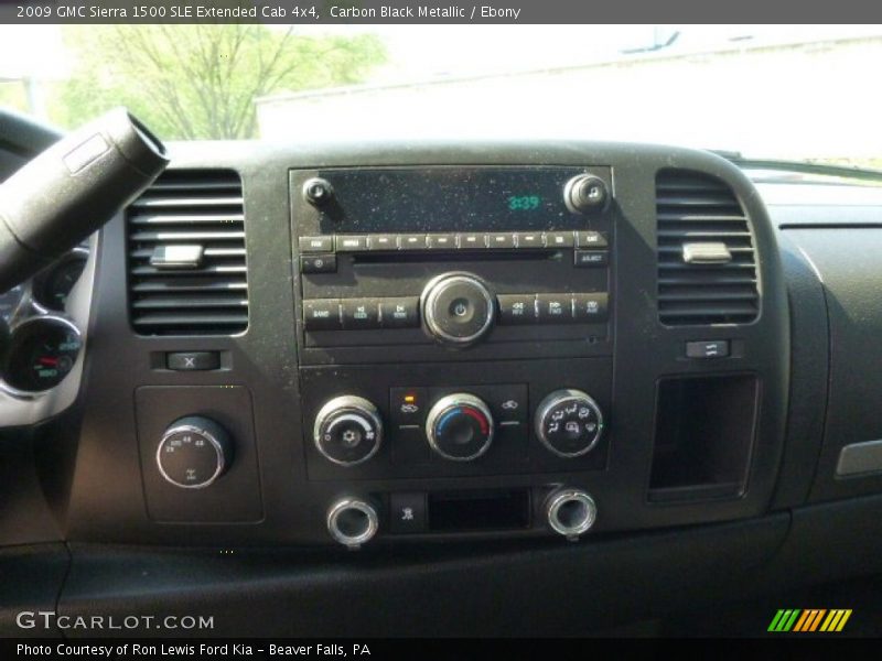 Carbon Black Metallic / Ebony 2009 GMC Sierra 1500 SLE Extended Cab 4x4