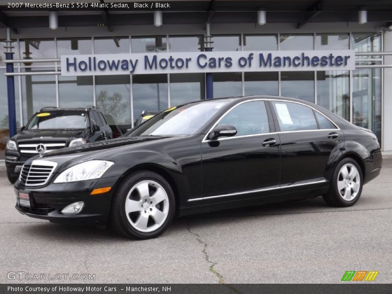 Black / Black 2007 Mercedes-Benz S 550 4Matic Sedan