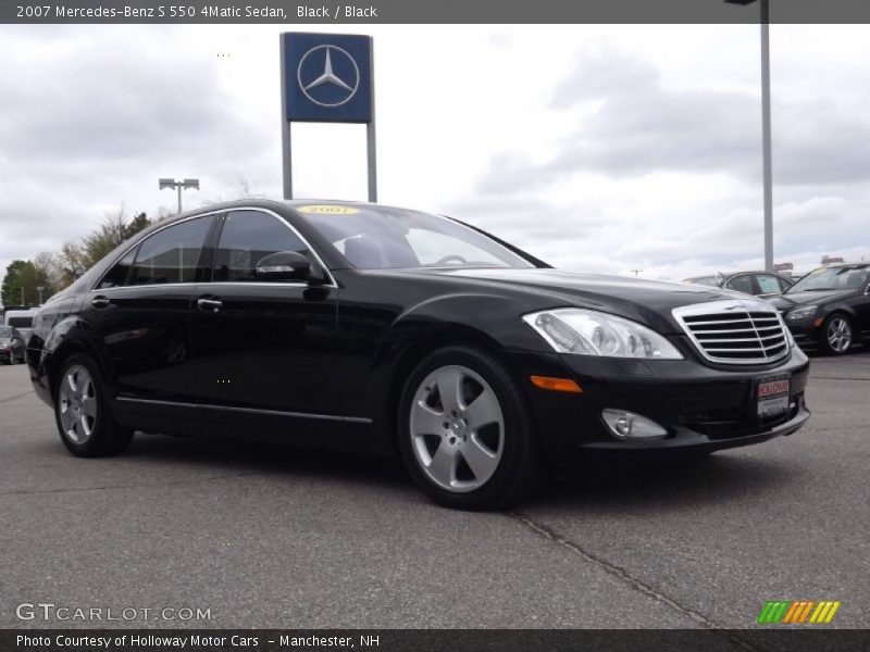 Black / Black 2007 Mercedes-Benz S 550 4Matic Sedan