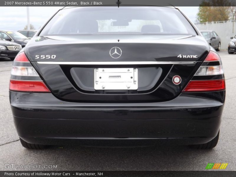 Black / Black 2007 Mercedes-Benz S 550 4Matic Sedan
