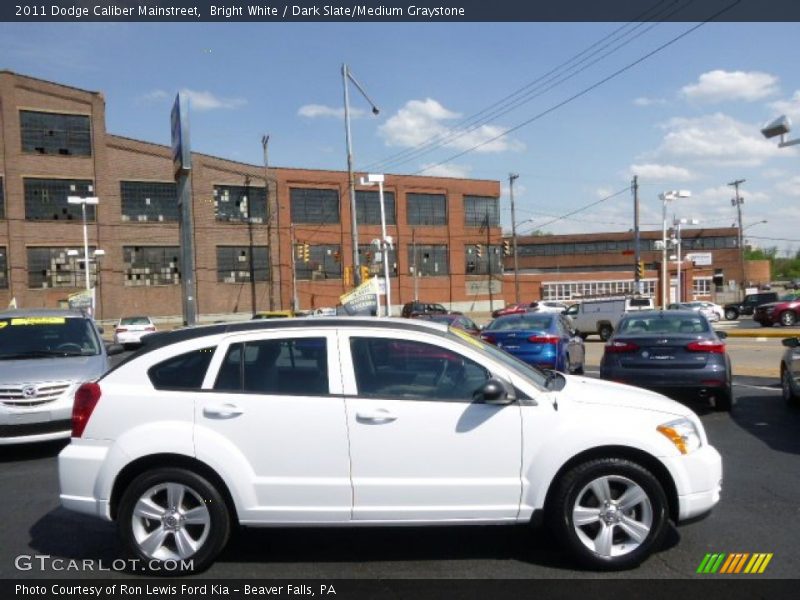 Bright White / Dark Slate/Medium Graystone 2011 Dodge Caliber Mainstreet