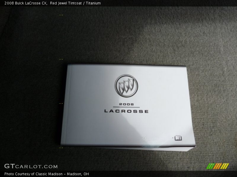 Red Jewel Tintcoat / Titanium 2008 Buick LaCrosse CX