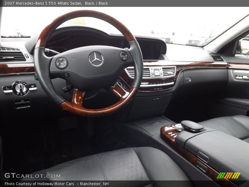 Black / Black 2007 Mercedes-Benz S 550 4Matic Sedan
