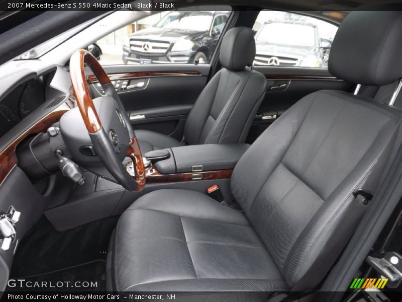 Black / Black 2007 Mercedes-Benz S 550 4Matic Sedan