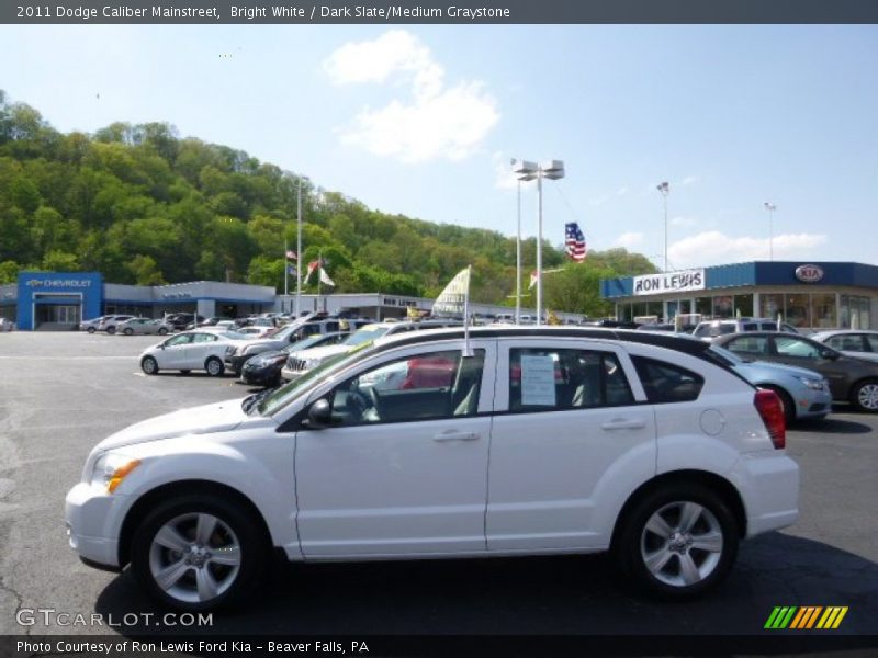 Bright White / Dark Slate/Medium Graystone 2011 Dodge Caliber Mainstreet