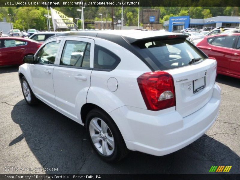 Bright White / Dark Slate/Medium Graystone 2011 Dodge Caliber Mainstreet