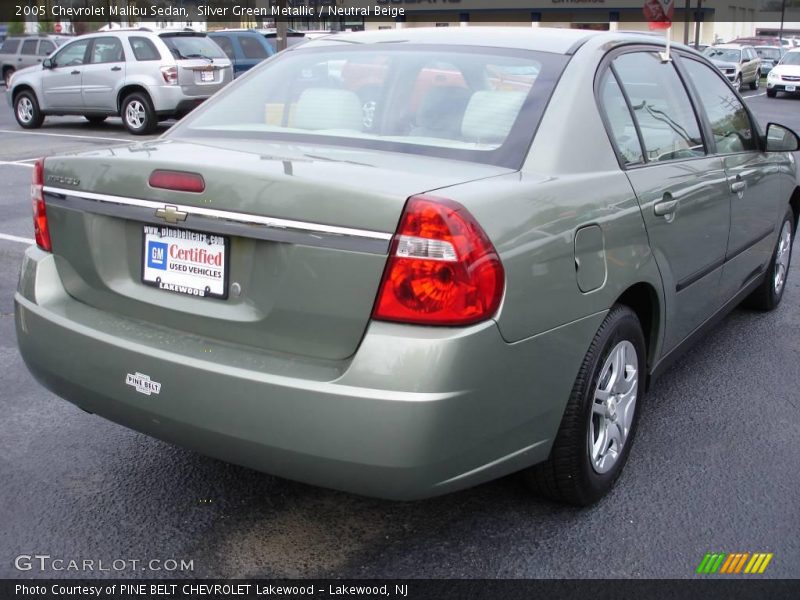Silver Green Metallic / Neutral Beige 2005 Chevrolet Malibu Sedan